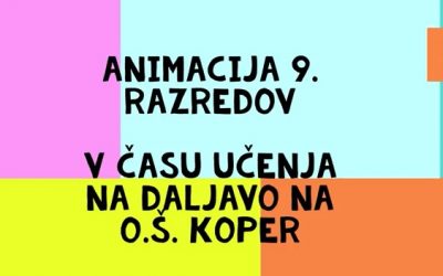 Animacije učencev 9. razreda